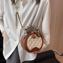 Diamond-patterned Embroidered Underarm Bag, Chain Crossbody Bag and Hand-held Small Round Bag Are Popular One Size juoda