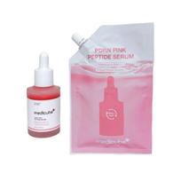 [Medicube] PDRN Pink Peptide Ampoule Set (30ml + 50ml Refill) – Total 80ml Salmon DNA Repair Serum 30ml + 50ml Refill