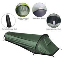 Vieno asmens kuprinė palapinė Žygių palapinė Bivy palapinė Lengva miegmaišio palapinė su žemės audiniu