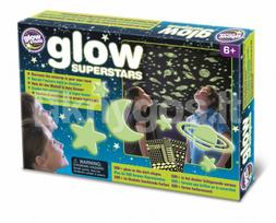 Brainstorm sienų lipdukai „Glow Superstars“ (šviečiantys tamsoje)