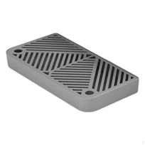 Cat Litter Catcher Mat for Small Cats with Reusable Design And Easy Maintenance pilka