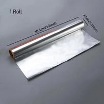 1 Roll - Premium Food-Grade Aluminum Foil Roll, Greaseproof Baking Pan Liners, Grill Foil, Baking Tools, Kitchen Accessories