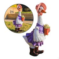 Ančių figūrėlių gyvūnų rinkinys Žaislų modelis miniatiūriniam fėjų sodo dekoravimui Female Duck