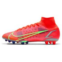 Nike Mercurial Superfly 8 Elite Ag Dirbtinės žolės 'Raudonos Neono Žalios' Sportbačiai CV0956-600 41