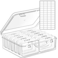 New Large 12 Slots Diamond Painting Storage Box Nail Art Jewelry Mosaic Storage Container, Multifunctional Storage Case