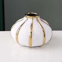 Keramikinė Vaza Stalo Puošmena Dekoratyvinis Menas Vazos Gėlių Vazonas Židiniui, 15.3cmx10.5cm white