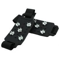 Lauko Batraiščiai Sniego Ledo Anti-slydimo Nagai Batai Dangtelis Dydis Silikono Guma Neslystantis Velcro Batai Dangtelis 12.1x5.5cm juoda