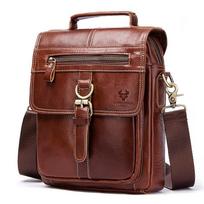 Vintažinis krepšys per petį kasdienis vyriškas pirmos klasės karvės odos atlenkiamas krepšys crossbody odinis vyriškas krepšys have logo geltona/ruda