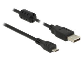 Kabelis USB Delock USB-A - micro-B 5 m Juodas (84910)