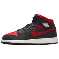 Air Jordan 1 Mid Bred Twist Unisex sportbačiai Juodi Varsity-Raudoni Summit-Balti DQ8426-067 45 black
