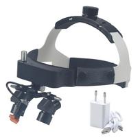 Naujas Ergo loupe galvos laikiklis dantų didinamasis stiklas 48° kampas priartinantis didinamasis stiklas 5W LED prožektorius specialus įrankis burnos chirurgijai Ergo loupe-A