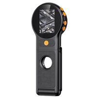 Naujas 500X didinimo skaitmeninis mikroskopas, 8 LED, 2MP HD elektroninis papuošalų didintuvas, 2 colių IPS ekranas, HD elektroninis monetų didintuvas juoda