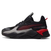 PUMA RS-X Reinvention Unisex sportbačiai Juodi su High Risk Red 369579-13 EU 35.5