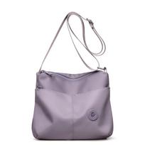Women's Large Capacity Shoulder Bag Lightweight Water-Repellent Nylon Crossbody Bag geltona