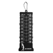 18 Hole Rectangular Golf Stroke Putt Score Count Golf Score Indicator with Key Chain Golf Counter Golf  AccessoriesFor Practice raudona