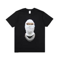 Geriausi Ih nom uh nit Tee Hip Hop Gatvės apranga Deimantu veidą dengiantys Madingi Sportiniai Aukštos kokybės Riedlentės Dydeli Medvilniniai Vyriški 3D Marškinėliai S juoda