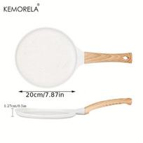 20/24/28cm Non-Stick Pancake Pan Ceramic Coated Frying Pan Tortilla Pan for Pancake Omelette Steak With Handle Stovetops General