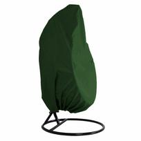 Atsparus vandeniui tvirtas rotango kiaušinio formos sėdynės užvalkalas lauko sodo baldams 1Seater-190*115cm/75*45in žalia