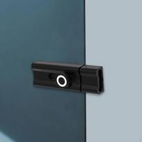 Stumiamasis durų skląstis Aliuminio lydinio spynos detalė Patikimas namams ir biurui 8cm Length juoda
