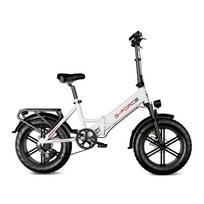 G-FORCE RC ST 20  x 4.0  riebalų padangų sulankstomas elektrinis dviratis, 48V 20Ah ilgo nuotolio baterija, Shimano 7 pavarų balta