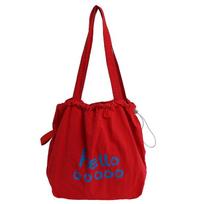 Printed Casual Large-capacity Tote Bag Lightweight Travel Laid-back Style Single-shoulder Wandering Bag žalia