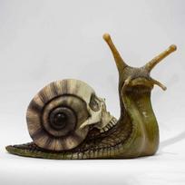 Kaukolė Sraigė Baisioji Sraigė Dekoratyviniai elementai Namų ir kiemo dizainas bei dekoravimas Sraigė Lauko Dark skull snail