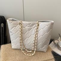 Large-capacity Bag, Fashionable Single-shoulder Crossbody Bag, Retro Diamond-shaped Chain Underarm Bag juoda
