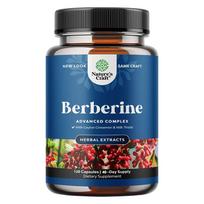 Berberino kompleksinės kapsulės yra su 1200 mg berberino ir Ceilono cinamono, skirtos palaikyti gliukozės apykaitą ir širdies sveikatą. 120 kapsulių