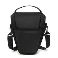 Nylon Triangle Black Camera Bag Waterproof Shoulder Camera Bag for Canon Nikon Sony Micro Single DSLR Photographic Equipment juoda
