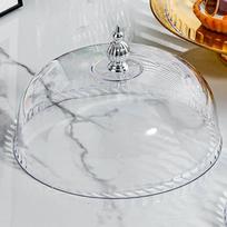Pyragų stovas su dangčiu, pyragaičių vitrina su gaubtu, maisto kupolas dangtis stovyklavimui 23CM