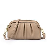Pleated Mom Bag Single-shoulder Crossbody Bag Women's Clutch Bag pilka