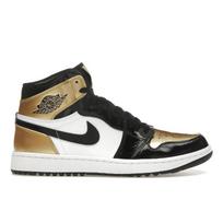 Air Jordan 1 High Golf Gold Toe Vyriški sportbačiai Juodi Metalinio aukso balti DQ0660-002 44