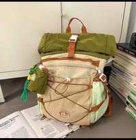 Lauko kuprinė, Žygio ir alpinizmo krepšys, Didelės talpos, Madinga ir universali One Size armijos žalia spalva