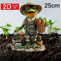 Plokščia 2D varlė akrilinė sodo tvora, tinkama lauko, veja ir kiemo dekoravimui, bonsai kraštovaizdžio puošybai | Idealus dovanų, lauko sodo Acrylic fiber gray