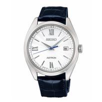 ASTRON SBXY035 Pagaminta Saulės energija Radijo bangomis Valdomas Data Grynas Titanas Krokodilo Oda Baltas Ciferblatas [Seiko Laikrodis] Vyriškas Laikrodis, Japonija, Varomas, Valdomas, Kalendorius,