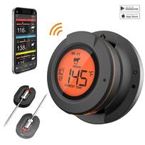 Belaidis mėsos termometras Skaitmeninis Bluetooth gaminimo maisto termometras BBQ kepsninė Orkaitė Rūkykla Palaiko 2/4 zondus Nemokamas programėlės valdymas