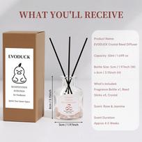 Gėlių nendrių difuzorius-Vanilės aromatas 3.38oz Kvapnus difuzorius su lazdelėmis Namų kvapas Eterinis aliejus vonios lentynos dekorui 100ml&VANILLA levanda