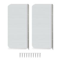 2 Pcs Kitchen Sink Splash Guard Metal Splashback Rustproof Side Splash Guard Home Pool Sink Guard Easy to Install A
