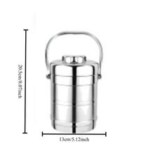 1pcs Stainless Steel Insulated Lunch Box with Lid Large Capacity Portable Thermal Food Container for Office School