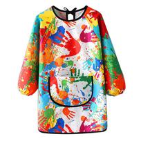 Art Smock Painting Prijuostė vaikams Namų Minkštas Vandeniui Atsparus Kūdikių Seilinukas Artist Style A S