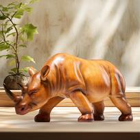 Didinga raganosio skulptūra Elegantiškas namų dekoro akcentas ruda