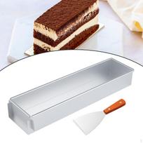 Aliuminio lydinio sūrio pyrago keptuvės kepimas su įrankiu Tiramisu bandelių stačiakampis pyragas with Flat mouthed