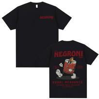 Juokingi dovanų mėgėjams Negroni memų marškinėliai Unisex Madingi Estetiški Patogūs Marškinėliai Vyriški Drabužiai 100% Medvilnė Dideli Marškinėliai Viršūnės XXXXL juoda