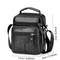 Men's Vertical Business Single-shoulder Bag High-end Men's Crossbody Bag Business Bag 17*8*20cm juoda