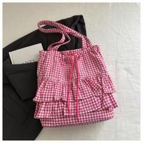 Fashionable Large-capacity Bag Laid-back Style Tote Bag Single-shoulder Women's Bag rožinė