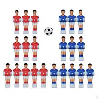 Resin Foosball Table Vyrai Stalinis berniukai Vyras Žaidėjas Futbolo modelis su kamuoliuko žaidimu patalpose Style 3