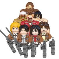 MOC Kūrybingas Ataka prieš Titanus Erenas Jėgeris Akermanas Lėlė Mini Anime Veiksmo Figūrėlės Konstruktoriaus Kaladėlės Žaislai VAIKUI dovana