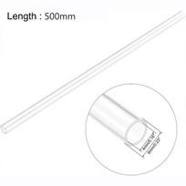 10Pcs Transparent Clear Rigid Tubing 500mm Length Round Tube Pipe Pipe Fittings  Aquarium Water Pipe 23mmx25mm