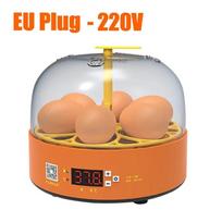 6 kiaušinių inkubatorius, automatinis sukimasis, temperatūros kontrolė, veisimo inkubatorius, viščiukams, putpelėms, antims, paukščiams, mini perykla, inkubavimo prietaisas