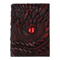 Dragon Eye 3D Embossed Journal Refillable Travel Notepad Vintage Blank Pages Notebook for Sketching Calligraphy raudona